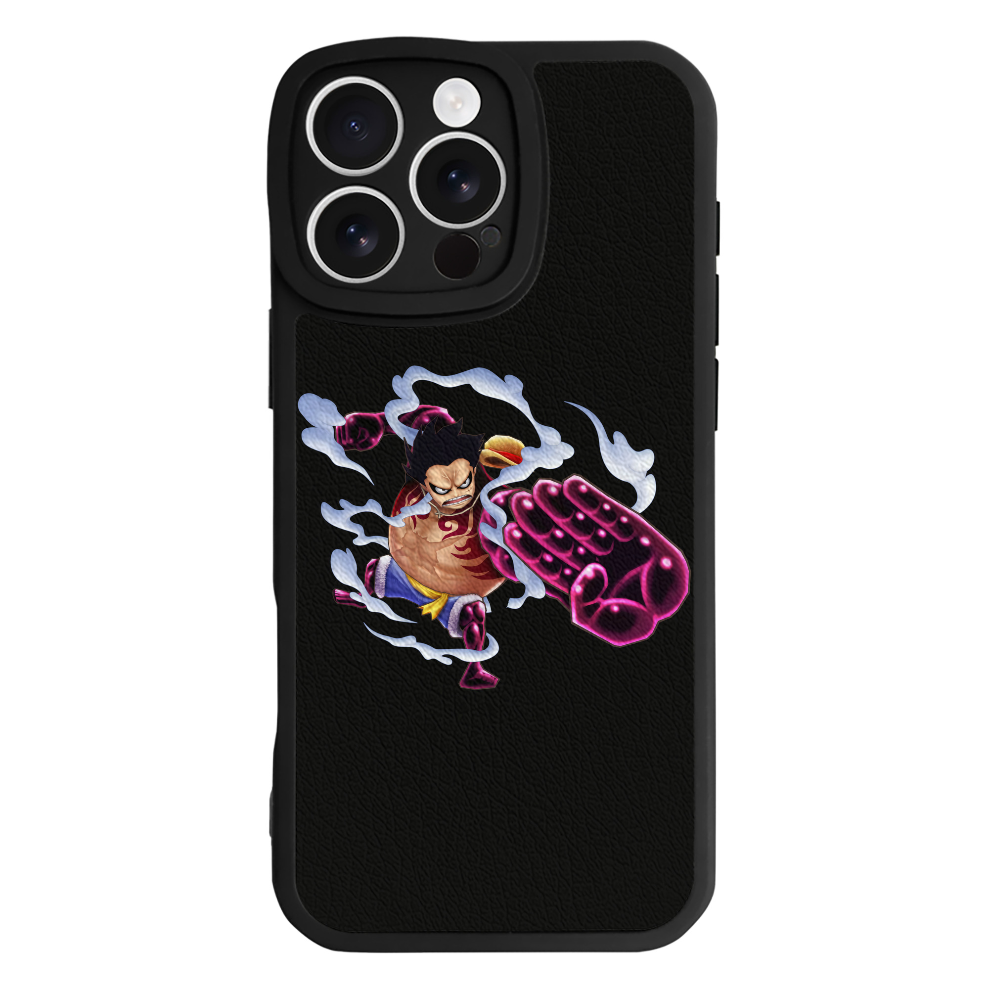 （画像用） ワンピース モンキー・D・ルフィ ONE PIECE Monkey D. Luffy 【iPhone 16シリーズ対応】シリコンスマホケース（レザー調） 材質：シリコン